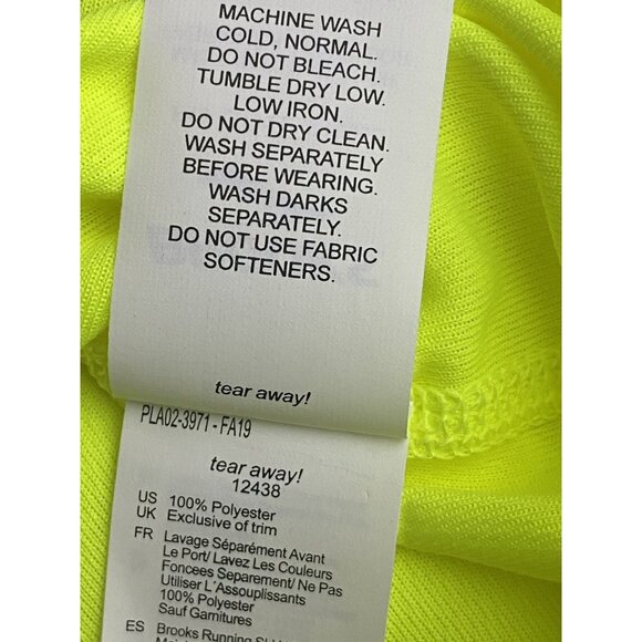 Brooks Man NWOT Run Happy Podium Nightlife Size XL Long Sleeve Shirt Lightweight - Picture 7 of 10